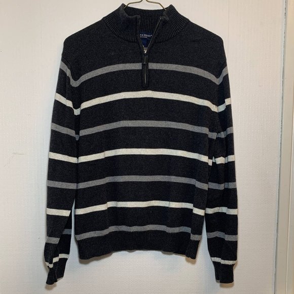 Bowen & Wright Striped 1/4 Zip Size: M - Picture 1 of 4